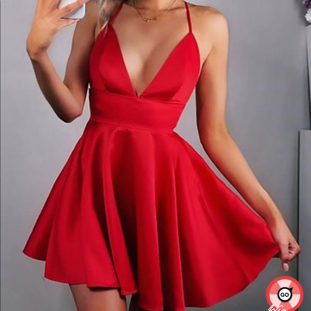 red party dress